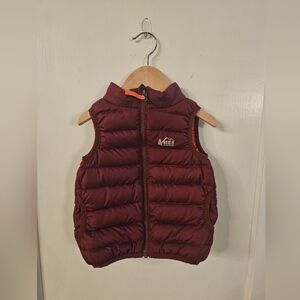 REI Kids' Burgundy Puffer Vest